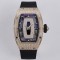 Richard Mille - RM07-01 Ladies 31.5mm RG Black Diamonds Sketelon Dial on Black Rubber ZF CRMA2