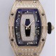 Richard Mille - RM07-01 Ladies 31.5mm RG Black Diamonds Sketelon Dial on Black Rubber ZF CRMA2