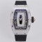 Richard Mille - RM07-01 Ladies 31.5mm Black Diamonds Sketelon Dial on Black Rubber ZF CRMA2