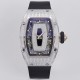 Richard Mille - RM07-01 Ladies 31.5mm Black Diamonds Sketelon Dial on Black Rubber ZF CRMA2