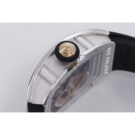 Richard Mille - RM07-01 Ladies 31.5mm Black Diamonds Sketelon Dial on Black Rubber ZF CRMA2