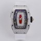 Richard Mille - RM07-01 Ladies 31.5mm Red Diamonds Sketelon Dial on White Rubber ZF CRMA2