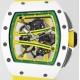 Richard Mille - RM61-01 43mm White Ceramic/RU Sketelon Dial on Yellow Rubber Strap ZF RMUL2