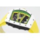 Richard Mille - RM61-01 43mm White Ceramic/RU Sketelon Dial on Yellow Rubber Strap ZF RMUL2