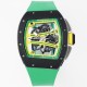 Richard Mille - RM61-01 43mm Black Ceramic/RU Sketelon Dial on Green Rubber Strap ZF RMUL2