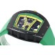 Richard Mille - RM61-01 43mm Black Ceramic/RU Sketelon Dial on Green Rubber Strap ZF RMUL2