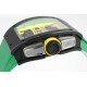 Richard Mille - RM61-01 43mm Black Ceramic/RU Sketelon Dial on Green Rubber Strap ZF RMUL2