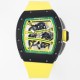 Richard Mille - RM61-01 43mm Black Ceramic/RU Sketelon Dial on Yellow Rubber Strap ZF RMUL2