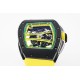 Richard Mille - RM61-01 43mm Black Ceramic/RU Sketelon Dial on Yellow Rubber Strap ZF RMUL2