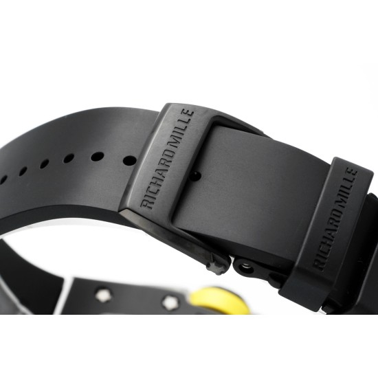 Richard Mille - RM61-01 43mm Black Ceramic/RU Sketelon Dial on Black Rubber Strap ZF RMUL2
