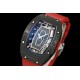 Richard Mille - RM07-01 32mm Ladies NTPT Carbon Case Red Rubber Strap Skeleton Dial G+ CRMA2 Automatic