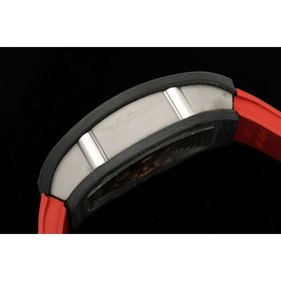 Richard Mille - RM07-01 32mm Ladies NTPT Carbon Case Red Rubber Strap Skeleton Dial G+ CRMA2 Automatic