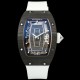 Richard Mille - RM07-01 32mm Ladies NTPT Carbon Case White Rubber Strap Skeleton Dial G+ CRMA2 Automatic