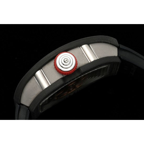 Richard Mille - RM07-01 32mm Ladies NTPT Carbon Case Black Rubber Strap Skeleton Dial G+ CRMA2 Automatic