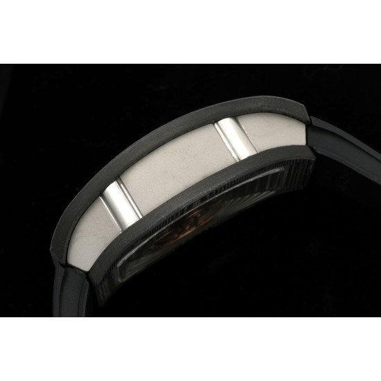 Richard Mille - RM07-01 32mm Ladies NTPT Carbon Case Black Rubber Strap Skeleton Dial G+ CRMA2 Automatic