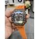 Richard Mille - RM11-03 44.5mm Auto Flyback Chrono Forged Carbon Case Rubber Strap KVF A7750 Super Clone