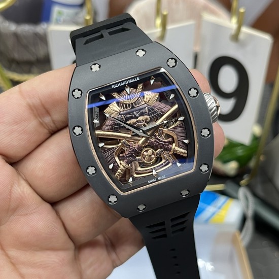 Richard Mille - RM47 43mm Black Ceramic Case Black Samurai Dial YSF Manual Winding Tourbillon