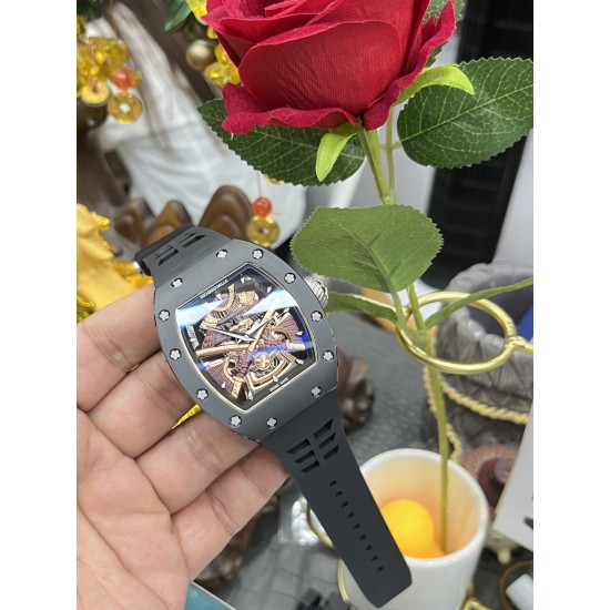 Richard Mille - RM47 43mm Black Ceramic Case Black Samurai Dial YSF Manual Winding Tourbillon