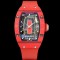 Richard Mille - RM07-01 32mm Ladies NTPT Carbon Case Red Rubber Strap Skeleton Dial G+ CRMA2 Automatic