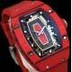 Richard Mille - RM07-01 32mm Ladies NTPT Carbon Case Red Rubber Strap Skeleton Dial G+ CRMA2 Automatic