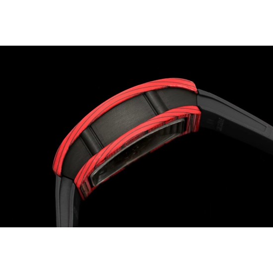 Richard Mille - RM07-01 32mm Ladies NTPT Carbon Case Black Rubber Strap Skeleton Dial G+ CRMA2 Automatic