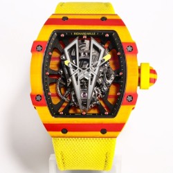Richard Mille-RM27-03 Limited Edition Rafael Nadal 43mm Yellow FC/NY Blk/Blk BBR Tourbillon