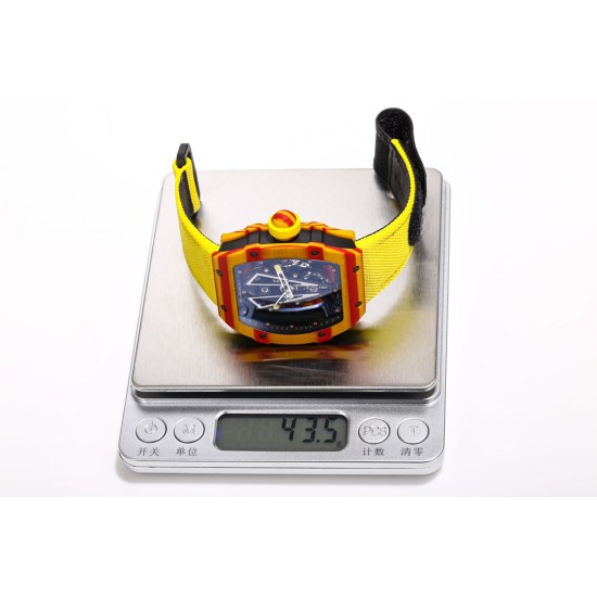 Richard Mille-RM27-03 Limited Edition Rafael Nadal 43mm Yellow FC/NY Blk/Blk BBR Tourbillon