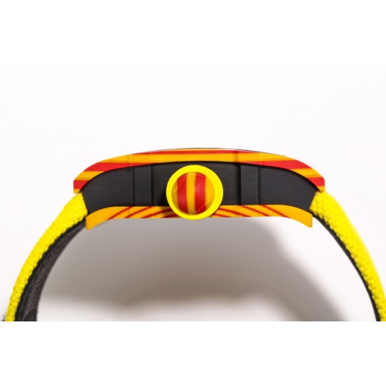 Richard Mille-RM27-03 Limited Edition Rafael Nadal 43mm Yellow FC/NY Blk/Blk BBR Tourbillon