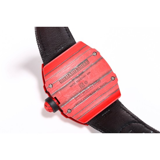 Richard Mille-RM27-03 Limited Edition Rafael Nadal 43mm Red FC/NY Blk/Blk BBR Tourbillon