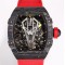 Richard Mille-RM27-03 Limited Edition Rafael Nadal 43mm Black NTPT/NY Red Strap BBR Tourbillon