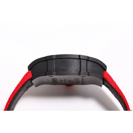 Richard Mille-RM27-03 Limited Edition Rafael Nadal 43mm Black NTPT/NY Red Strap BBR Tourbillon
