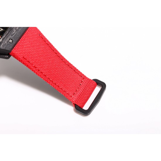 Richard Mille-RM27-03 Limited Edition Rafael Nadal 43mm Black NTPT/NY Red Strap BBR Tourbillon