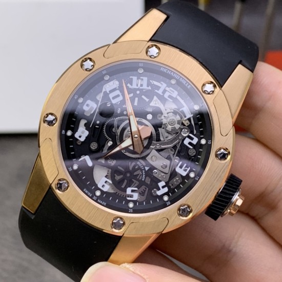 Richard Mille - RM63-01 Dizzy Hands 42.7mm RG/RU Skeleton Dial GF CRMA3 Automatic