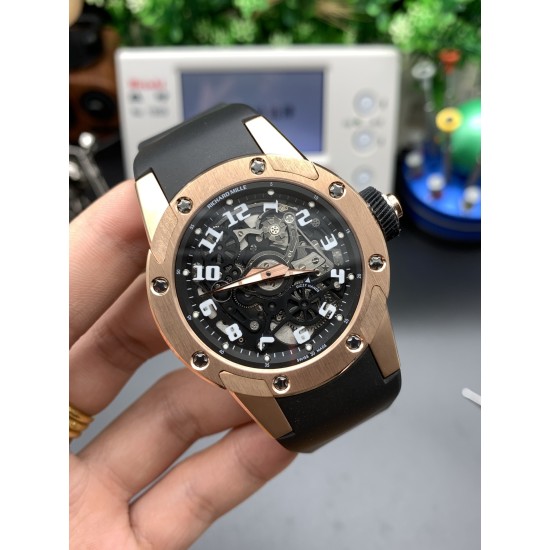 Richard Mille - RM63-01 Dizzy Hands 42.7mm RG/RU Skeleton Dial GF CRMA3 Automatic