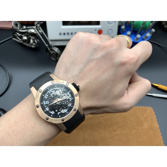 Richard Mille - RM63-01 Dizzy Hands 42.7mm RG/RU Skeleton Dial GF CRMA3 Automatic