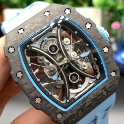 Richard Mille-RM53-01 43mm TPT Carbon/RU Skeleton Dial JBF Tourbillon Updated Version Super Clone