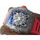 Richard Mille - RM35-02 42.7mm Carbon Case Rubber Strap Skeleton Dial ZF RMUL3 Super Clone