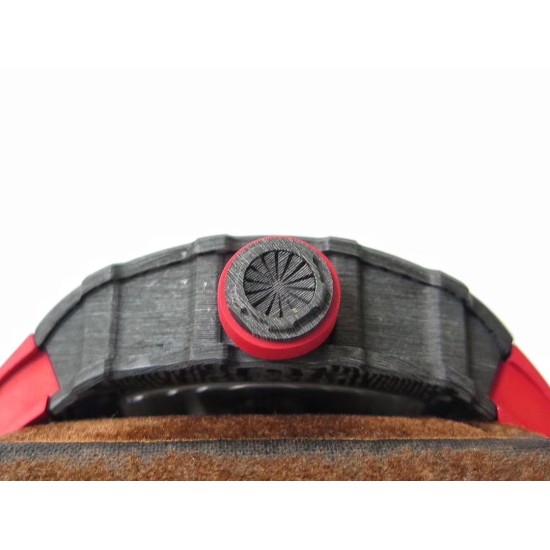 Richard Mille - RM35-02 42.7mm Carbon Case Rubber Strap Skeleton Dial ZF RMUL3 Super Clone