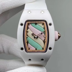 Richard Mille - Rm07-03 Bonbon Collection Ladies Marshmallow ATZ Ceramic/TZP Candy swirl pastel Dial VSF CRMA3 Automatic