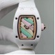 Richard Mille - Rm07-03 Bonbon Collection Ladies Marshmallow ATZ Ceramic/TZP Candy swirl pastel Dial VSF CRMA3 Automatic