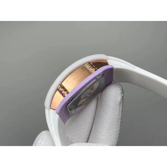 Richard Mille - Rm07-03 Bonbon Collection Ladies Marshmallow ATZ Ceramic/TZP Candy swirl pastel Dial VSF CRMA3 Automatic