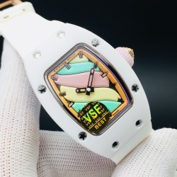 Richard Mille - Rm07-03 Bonbon Collection Ladies Marshmallow ATZ Ceramic/TZP Candy swirl pastel Dial VSF CRMA3 Automatic