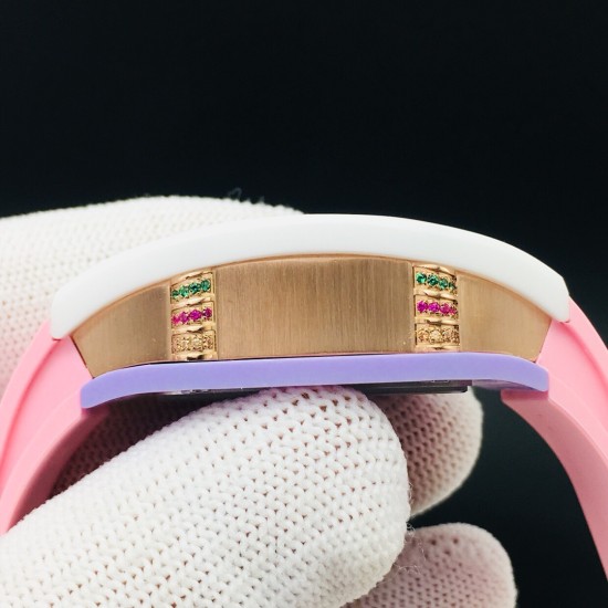 Richard Mille - Rm07-03 Bonbon Collection Ladies Marshmallow ATZ Ceramic/TZP Candy swirl pastel Dial VSF CRMA3 Automatic