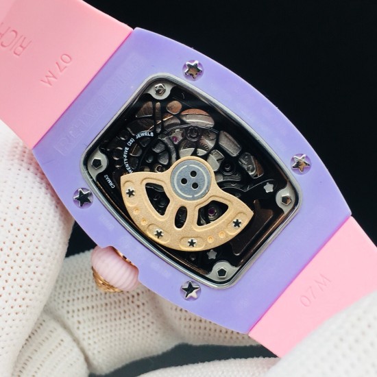 Richard Mille - Rm07-03 Bonbon Collection Ladies Marshmallow ATZ Ceramic/TZP Candy swirl pastel Dial VSF CRMA3 Automatic