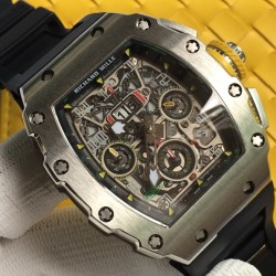 Richard Mille - RM11-03 Flyback Chronograph SS/RU (Wht) KVF A7750 Mod