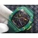 Richard Mille-RM67-02 Wayde van Niekerk DIW Green NTPT /NY Skeleton Dial on Green Strap VAF CRMA7