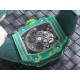Richard Mille-RM67-02 Wayde van Niekerk DIW Green NTPT /NY Skeleton Dial on Green Strap VAF CRMA7