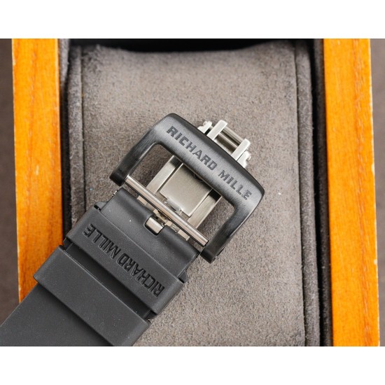 Richard Mille - RM011-03 40mm Auto Flyback Chrono Forged NTPT Carbon Case Rubber Strap A7750 Super Clone