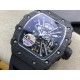 Richard Mille- RM12-01  NTPT Forged Carbon Case Skeleton dail with Rubber strap KVF Tourbillon
