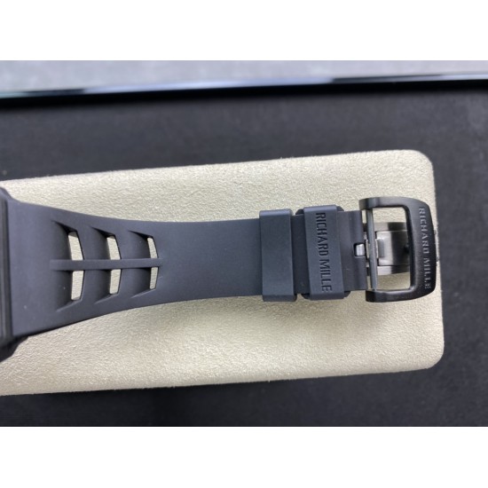 Richard Mille- RM12-01  NTPT Forged Carbon Case Skeleton dail with Rubber strap KVF Tourbillon